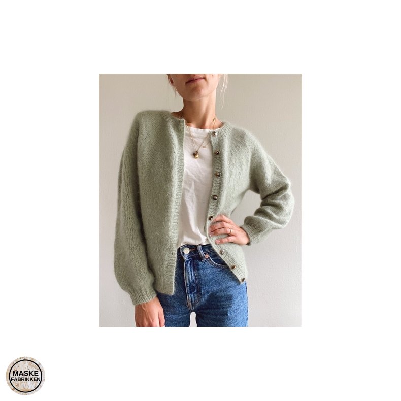 PetiteKnit - Novice Cardigan - Mohair Edition, strikkeopskrift (papir)