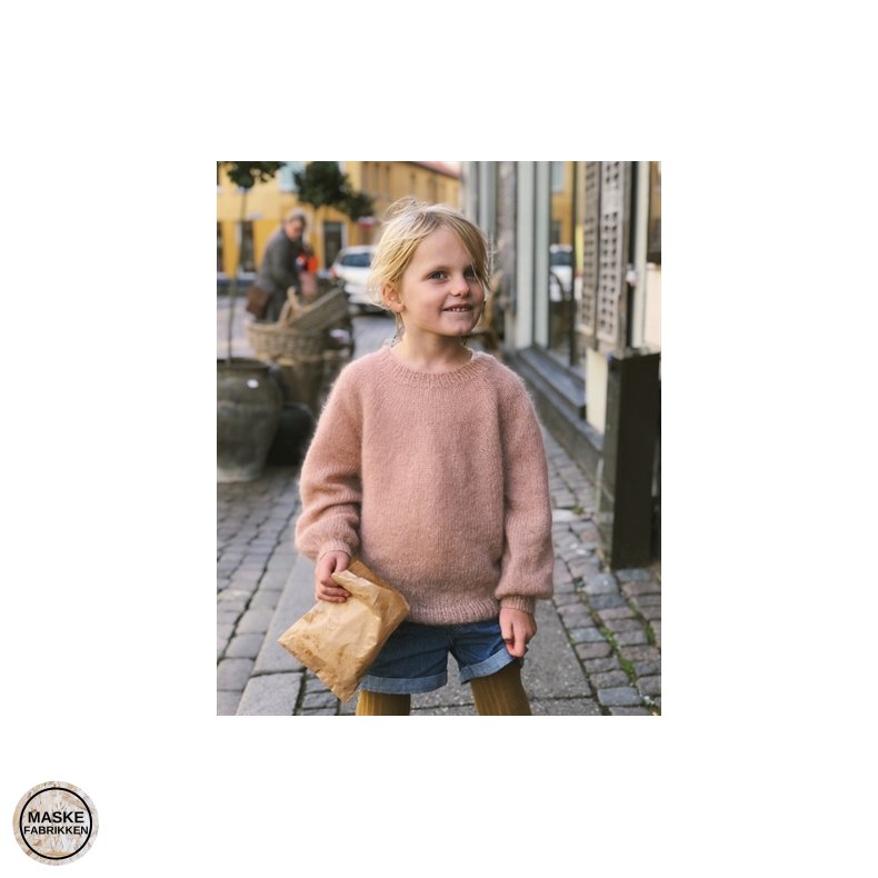 PetiteKnit - Novice Sweater Junior - Mohair edition, strikkeopskrift (papir)