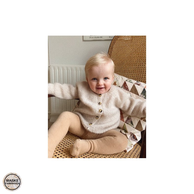 PetiteKnit - Novice Cardigan Mini - Mohair Edition, strikkeopskrift (papir)