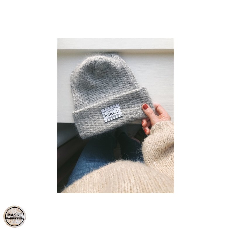 PetiteKnit - Oslohuen - Mohair Edition, strikkeopskrift (papir)