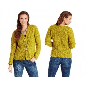 Opskrift - Retstrikket cardigan