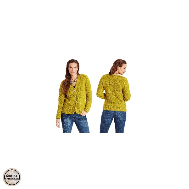 Opskrift - Retstrikket cardigan