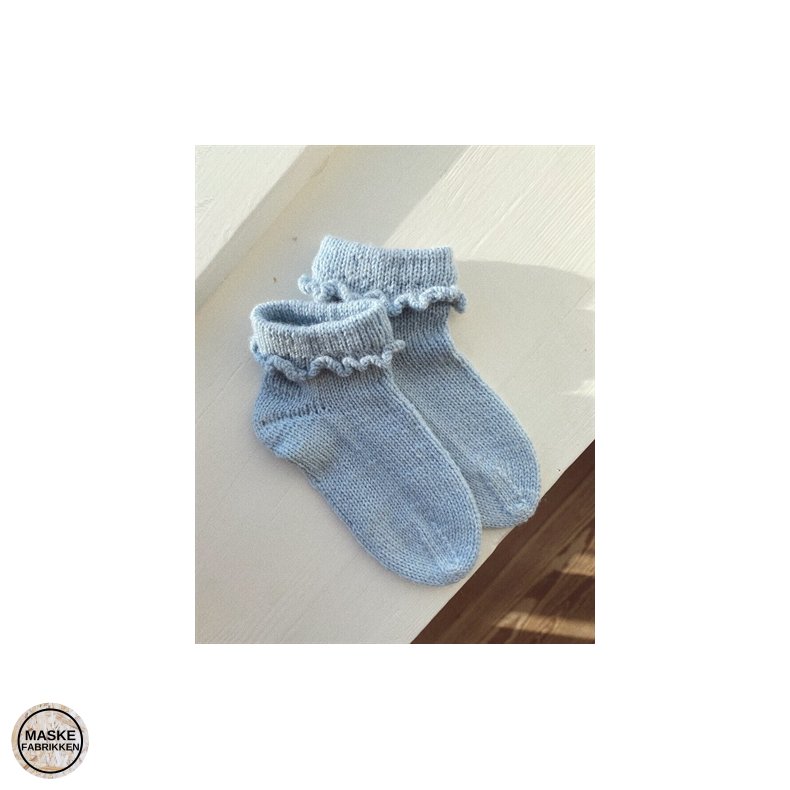 PetiteKnit - Ruffle Socks Junior, strikkeopskrift (papir)