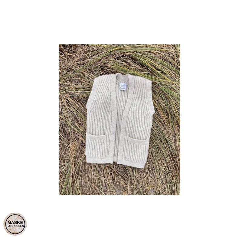 PetiteKnit - November Vest, strikkeopskrift (papir)