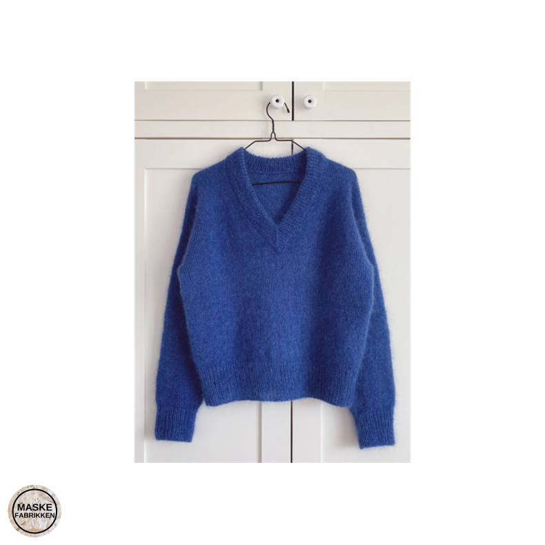 PetiteKnit - Stockholm Sweater V-neck, strikkeopskrift (papir)