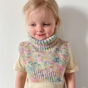 PetiteKnit - Terrazzo Neck Junior, strikkeopskrift (papir)