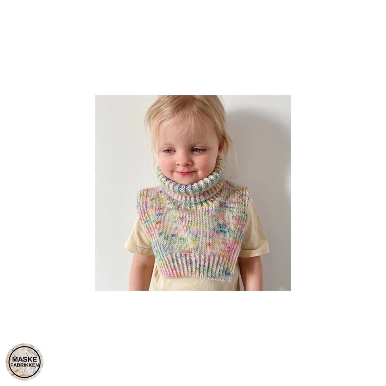 PetiteKnit - Terrazzo Neck Junior, strikkeopskrift (papir)