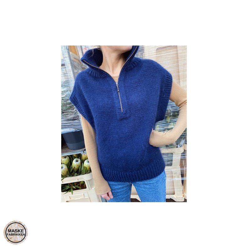 PetiteKnit - Zipper Slipover, strikkeopskrift (papir)